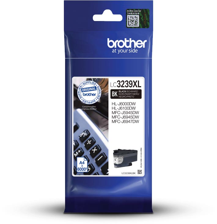 Brother inktcartridge, 6.000 pagina's, OEM LC-3239XLBK, zwart
