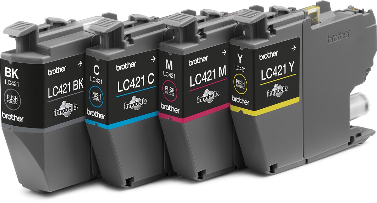 Brother inktcartridge,  200 pagina's, OEM LC-421VAL, 4 kleuren