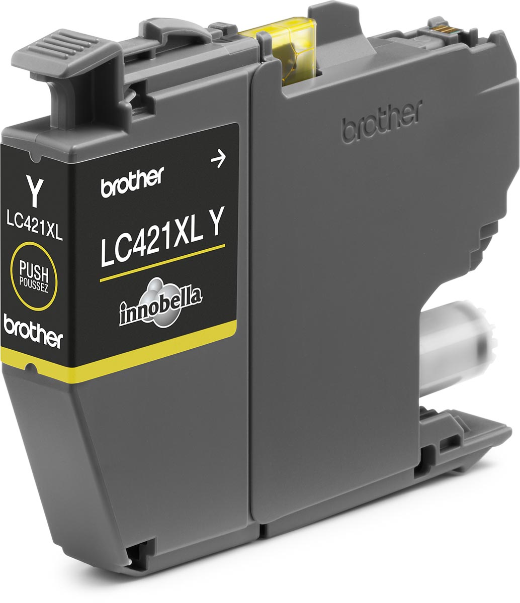Brother inktcartridge,  500 pagina's, OEM LC-421XLY, geel