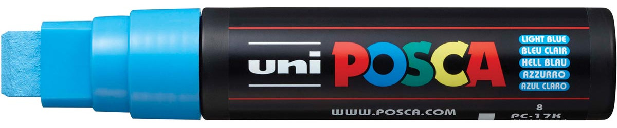 Uni POSCA paintmarker PC-17K, 15 mm, lichtblauw