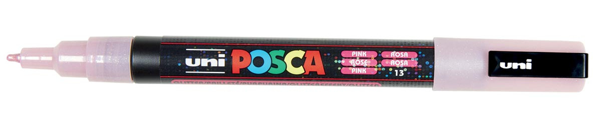Uni POSCA paintmarker PC-3ML, 1,5 mm, glitter, roze
