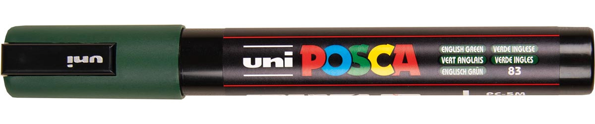 Uni POSCA paintmarker PC-5M, 1,8 - 2,5 mm, Engels groen