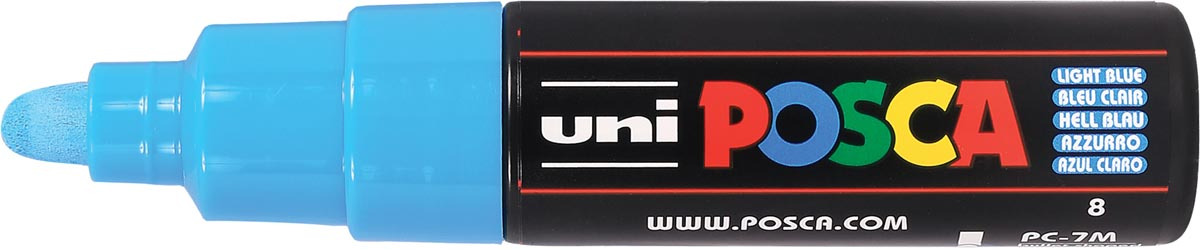 Uni POSCA paintmarker PC-7M, 4,5 - 5,5 mm, hemelsblauw