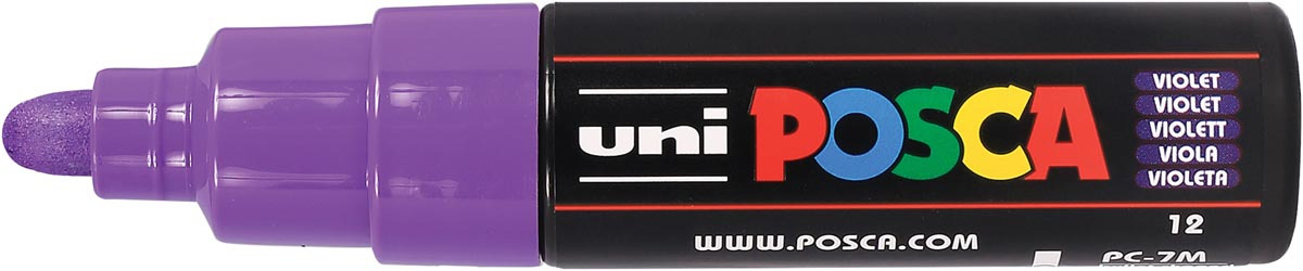 Uni POSCA paintmarker PC-7M, 4,5 - 5,5 mm, paars