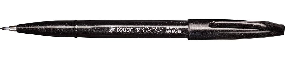 Pentel brushpen Sign Pen Brush Touch, zwart