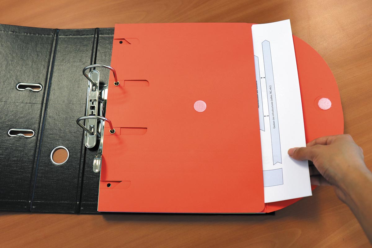 Tarifold smartfolder, geperforeerde showtas, geassorteerde kleuren, pak van 6 stuks
