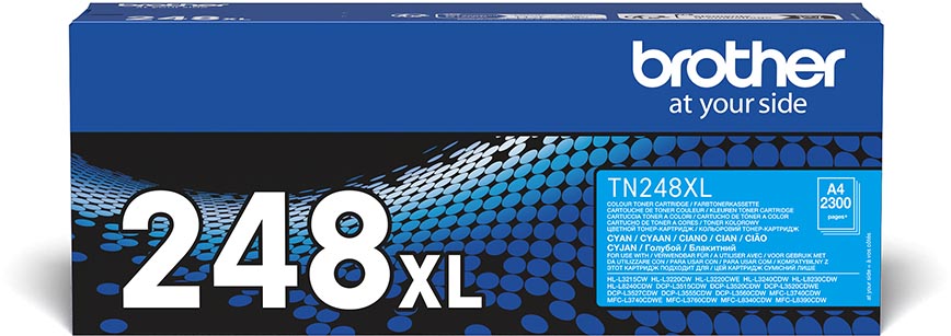 Brother toner, 2.300 pagina's, OEM TN-248XLC, cyaan