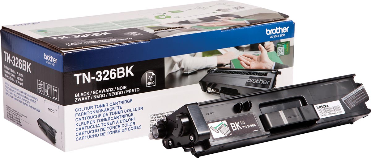 Brother toner, 4.000 pagina's, OEM TN-326BK, zwart
