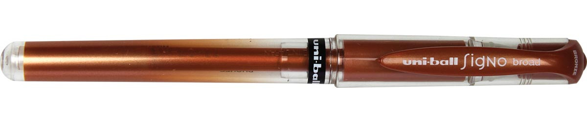 uni-ball Signo Broad Creative rollerpen zwart metallic gel-inkt 1 mm brede punt waterbestendig