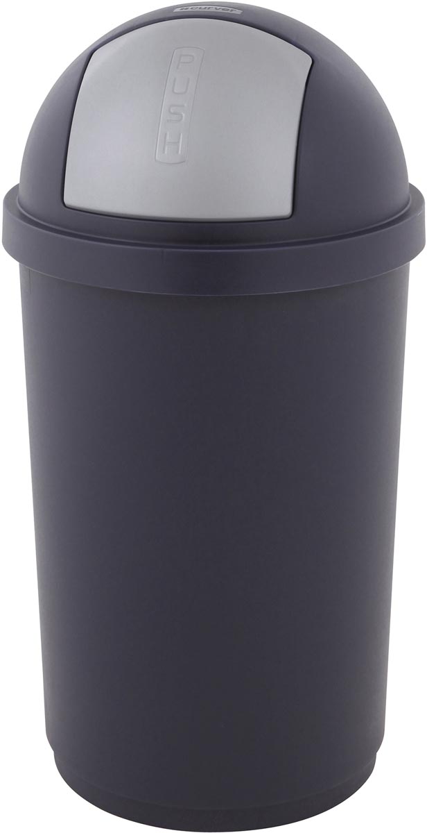 Curver vuilbak kunststof 50 liter blauw en grijs 391x391x740 mm