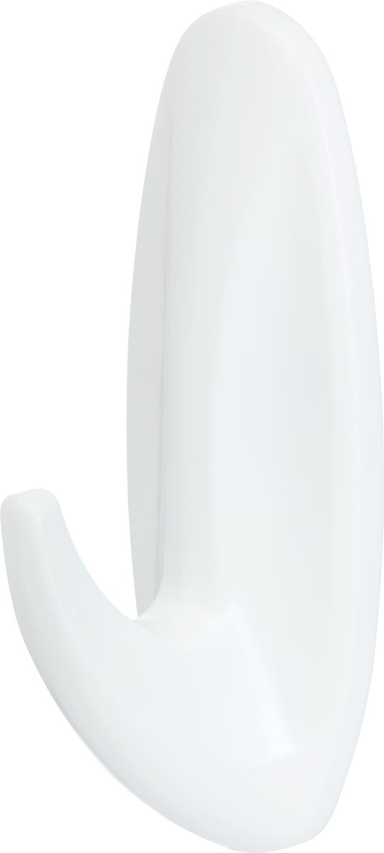Command decohaak, medium, draagvermogen 1,4 kg, wit, waterbestendig, blister van 2 stuks