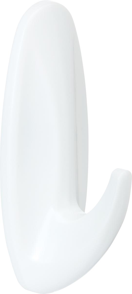 Command decohaak, medium, draagvermogen 1,4 kg, wit, waterbestendig, blister van 2 stuks