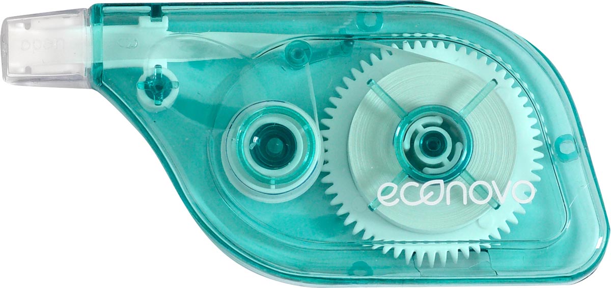 Econovo correctieroller 5 mm x 8 m groen 2 stuks ecologisch 100% gerecycleerd plastic