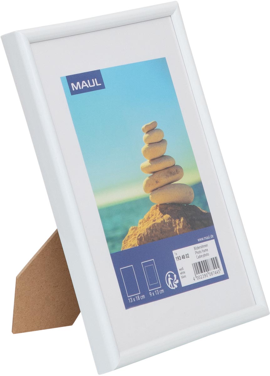 Maul fotolijst kunststof frame wit 13 x 18 cm