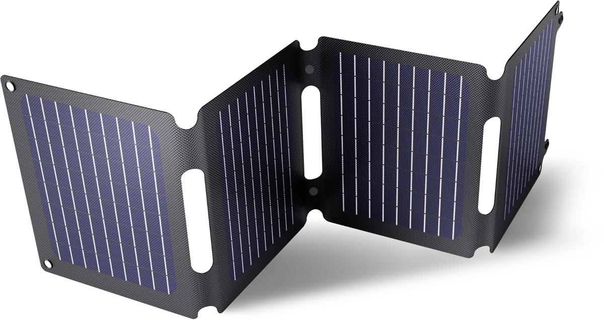 Trust Zuny opvouwbaar zonnepaneel, oplader smartphone en tablet, 40 W