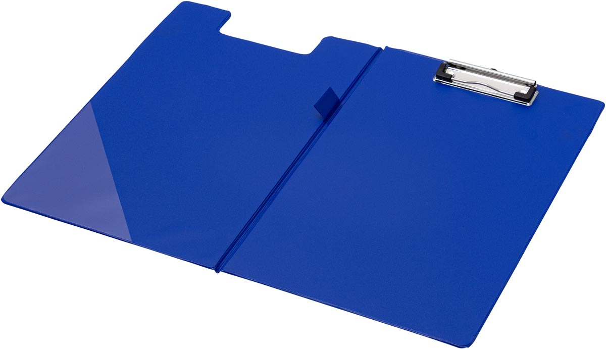 Q-CONNECT klemplaat dubbel A4 formaat blauw PP materiaal