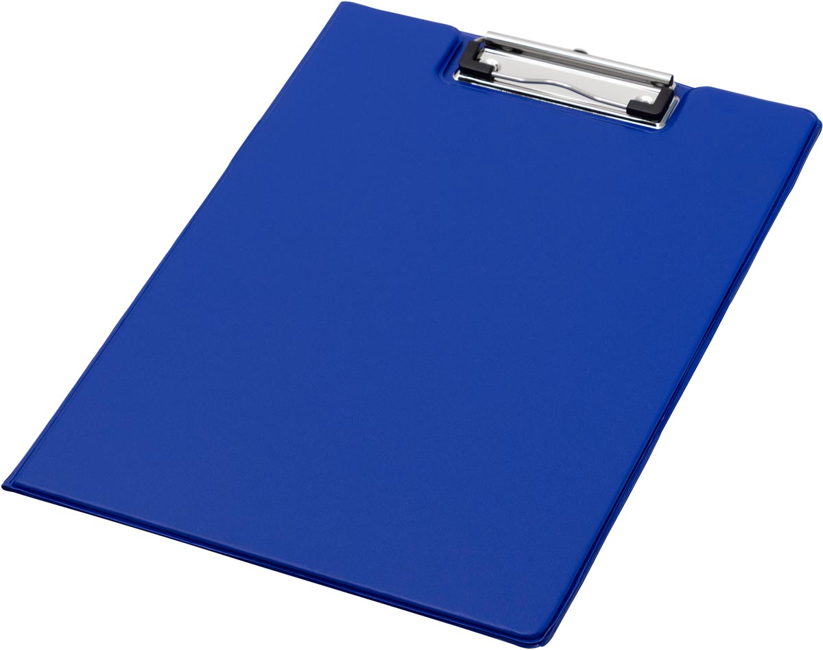 Q-CONNECT klemplaat dubbel A4 formaat blauw PP materiaal