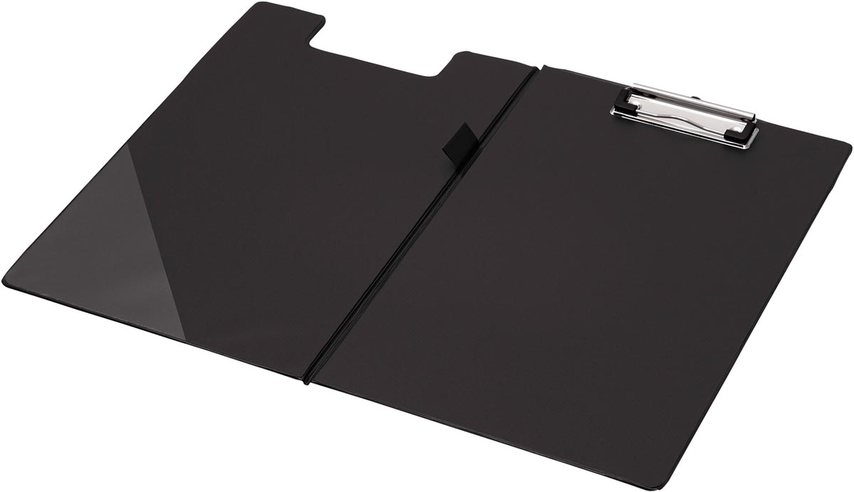 Q-CONNECT klemplaat dubbel A4 formaat zwart PP materiaal 340x235 mm