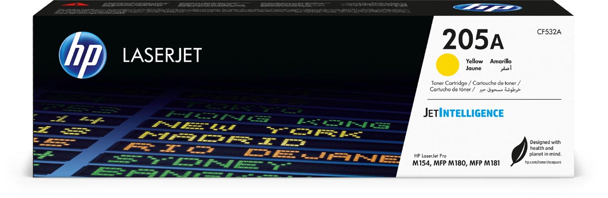 HP toner 205A, 900 pagina's, OEM CF532A, geel