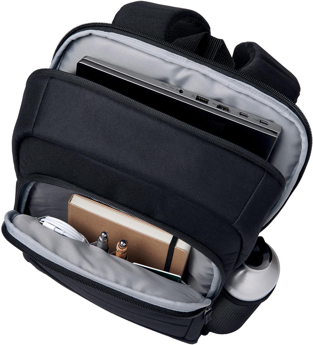 Kensington EQ laptoprugzak voor 14 inch laptops zwart 440 x 320 x 80 mm ecologisch materiaal