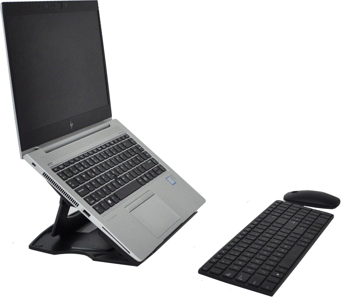 Desq Laptop en Tabletstand kunststof verstelbaar 15,5 cm hoogte 290x258 mm