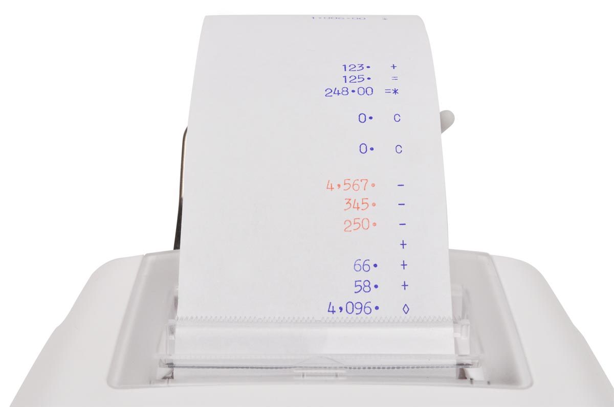 Desq rekenmachine met telrol 30032, 2-kleuren druk