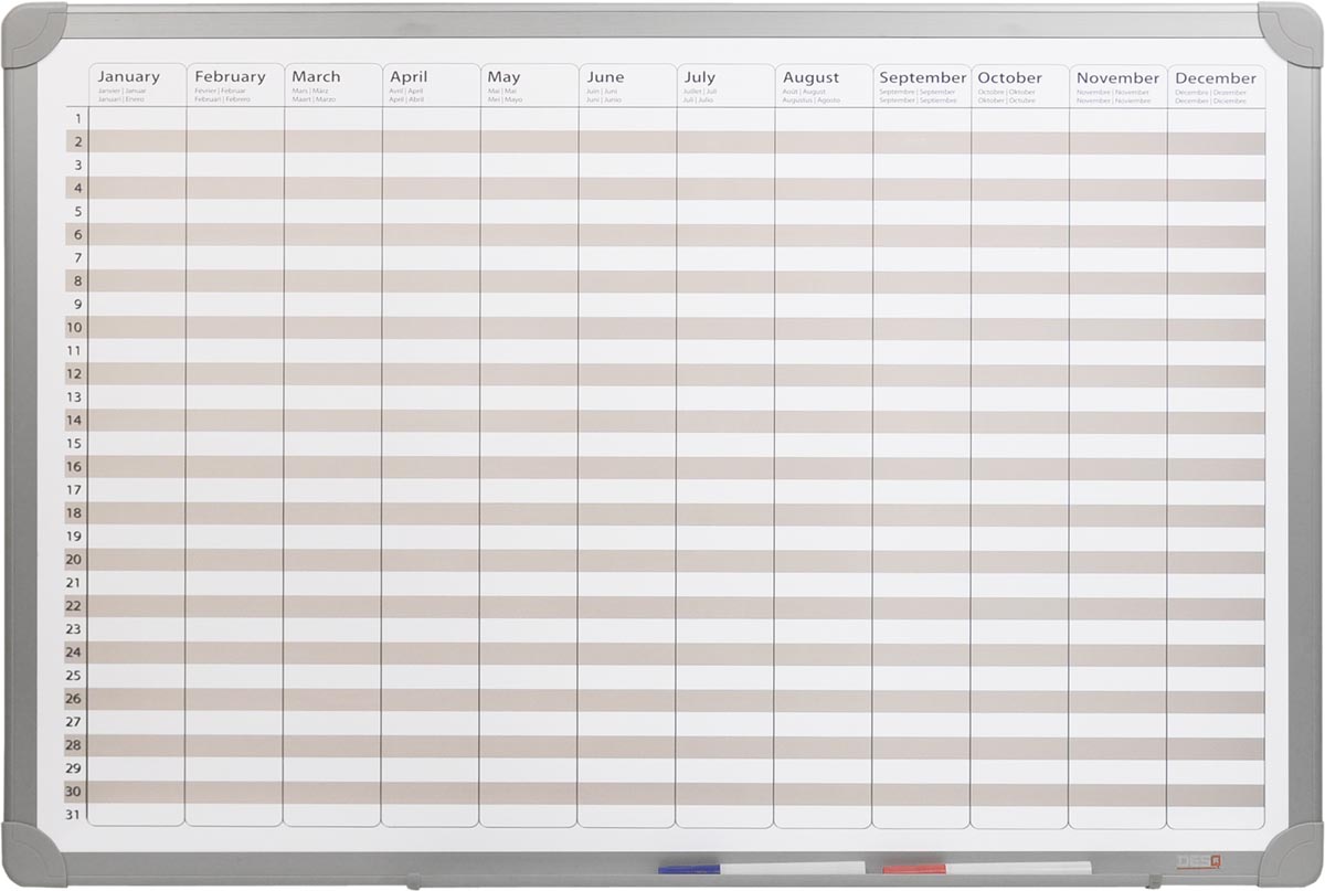 Desq jaarplanner Business Classy, magnetisch, ft 60 x 90 cm