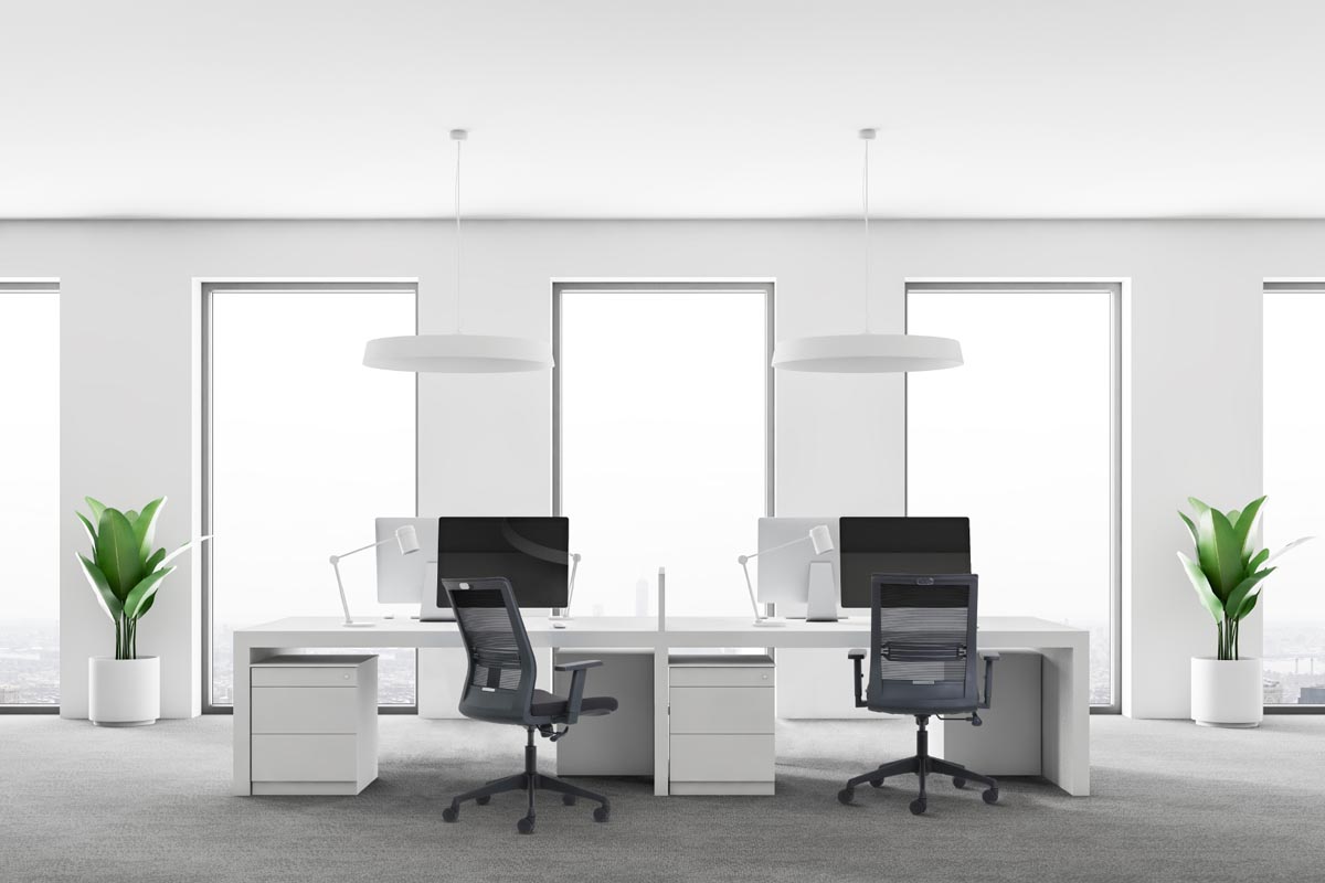 Euroseats bureaustoel Evora zwart kunststof 700 x 320 x 700 mm