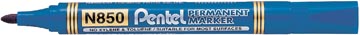 Pentel permanente marker N850-C blauw aluminium 4.2 mm punt