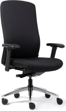 Euroseats bureaustoel Heavy Duty zwart staal zithoogte 47-56 cm