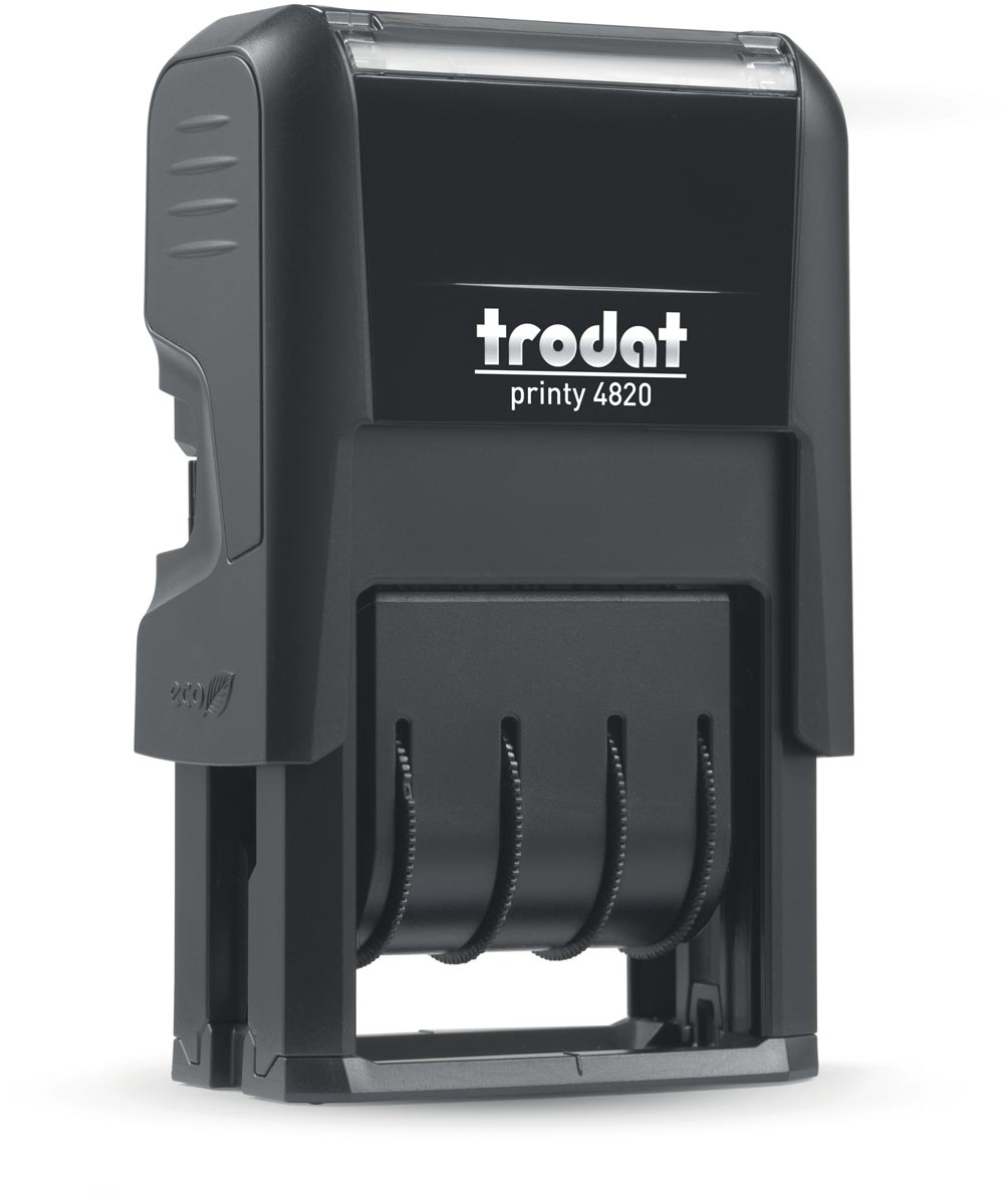 Trodat Printy 4820 Datumstempel Nederlands Zwart Ecologisch 100x60x30 mm