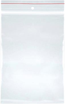 OFFICE products gripsealzakje, transparant, pak van 100 stuks, 80 x 120 mm