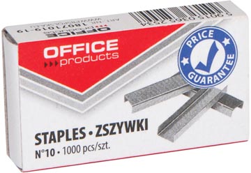 Office Products nietjes n° 10 verzinkt 1000 stuks