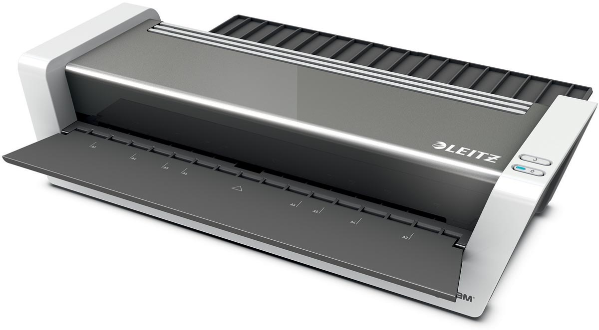 Leitz iLAM Touch 2 lamineermachine voor A3 formaat grijs zwart wit