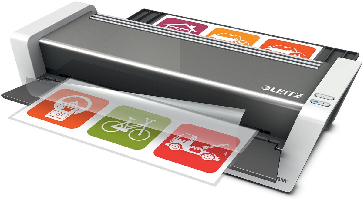 Leitz iLAM Touch 2 lamineermachine voor A3 formaat grijs zwart wit
