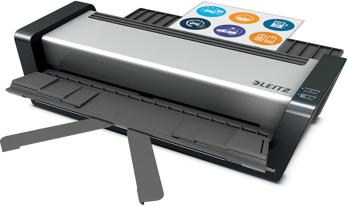 Leitz iLAM touch Turbo Pro lamineermachine voor A3 formaat grijs