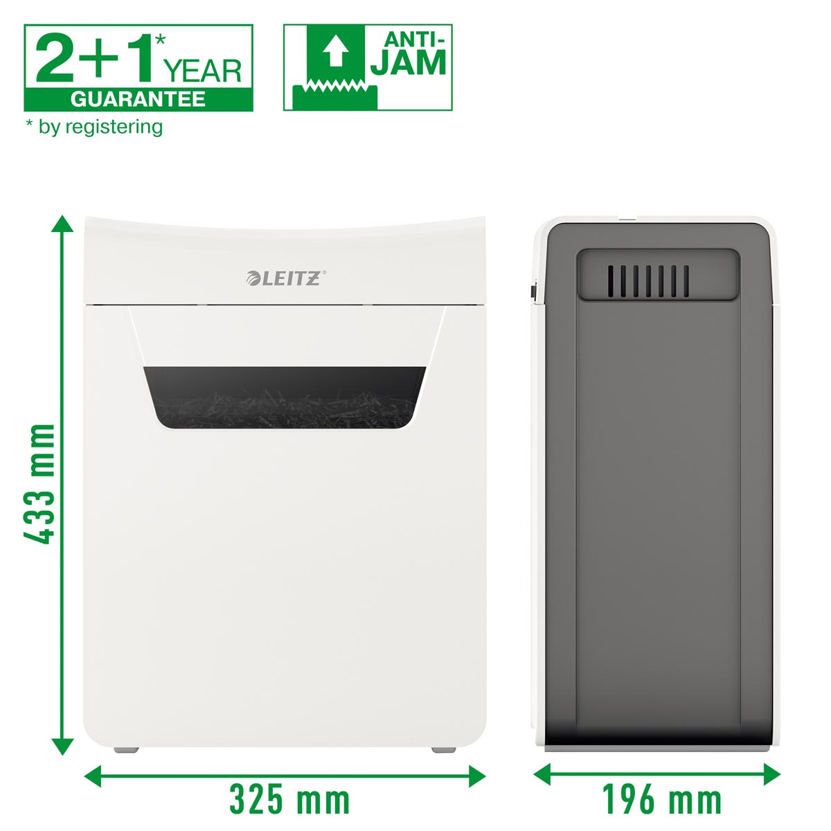 Leitz IQ Protect Premium papiervernietiger grijs 8 pagina's capaciteit