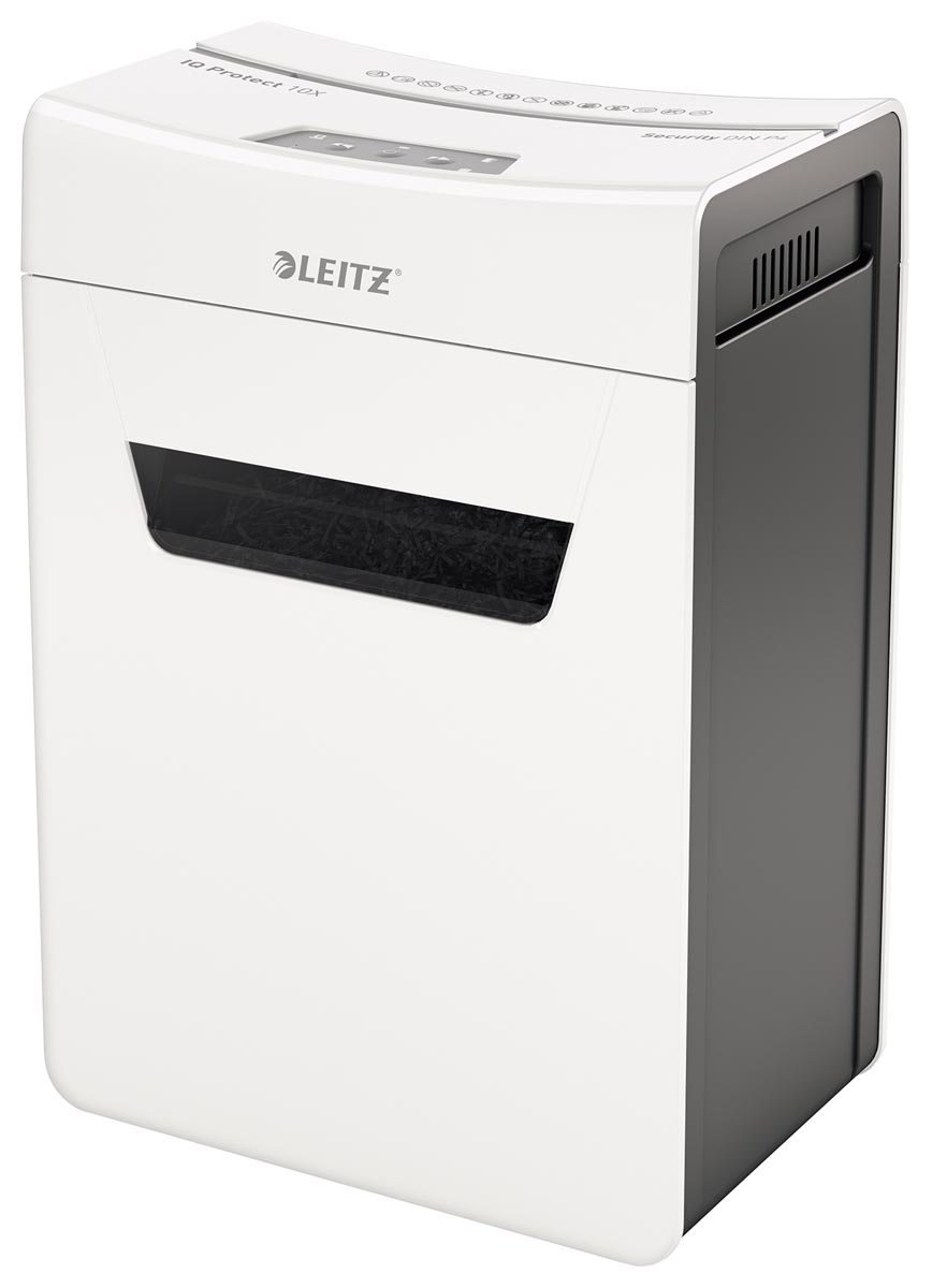 Leitz IQ Protect Premium papiervernietiger grijs 10 pagina's capaciteit