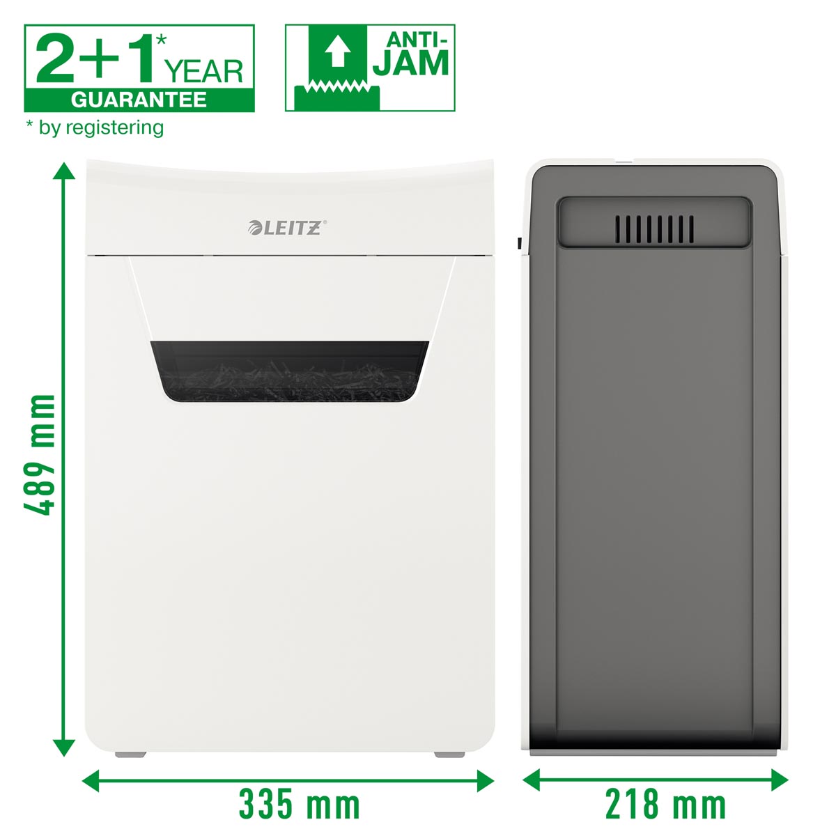Leitz IQ Protect Premium papiervernietiger grijs 10 pagina's capaciteit