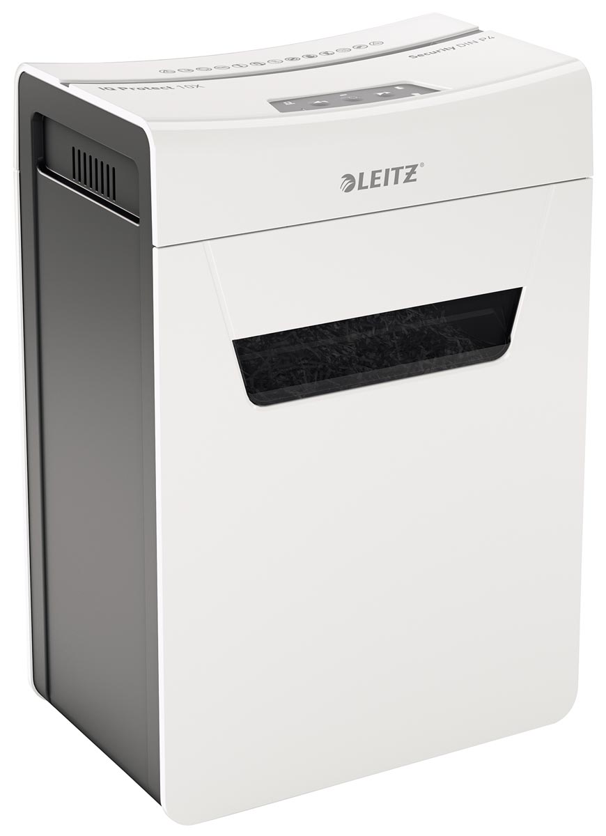 Leitz IQ Protect Premium papiervernietiger grijs 10 pagina's capaciteit