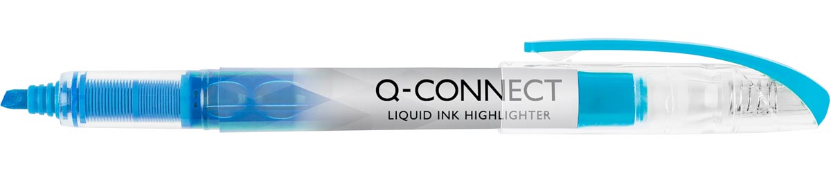Q-CONNECT Liquid markeerstift blauw 1 mm puntdikte vloeibare inkt