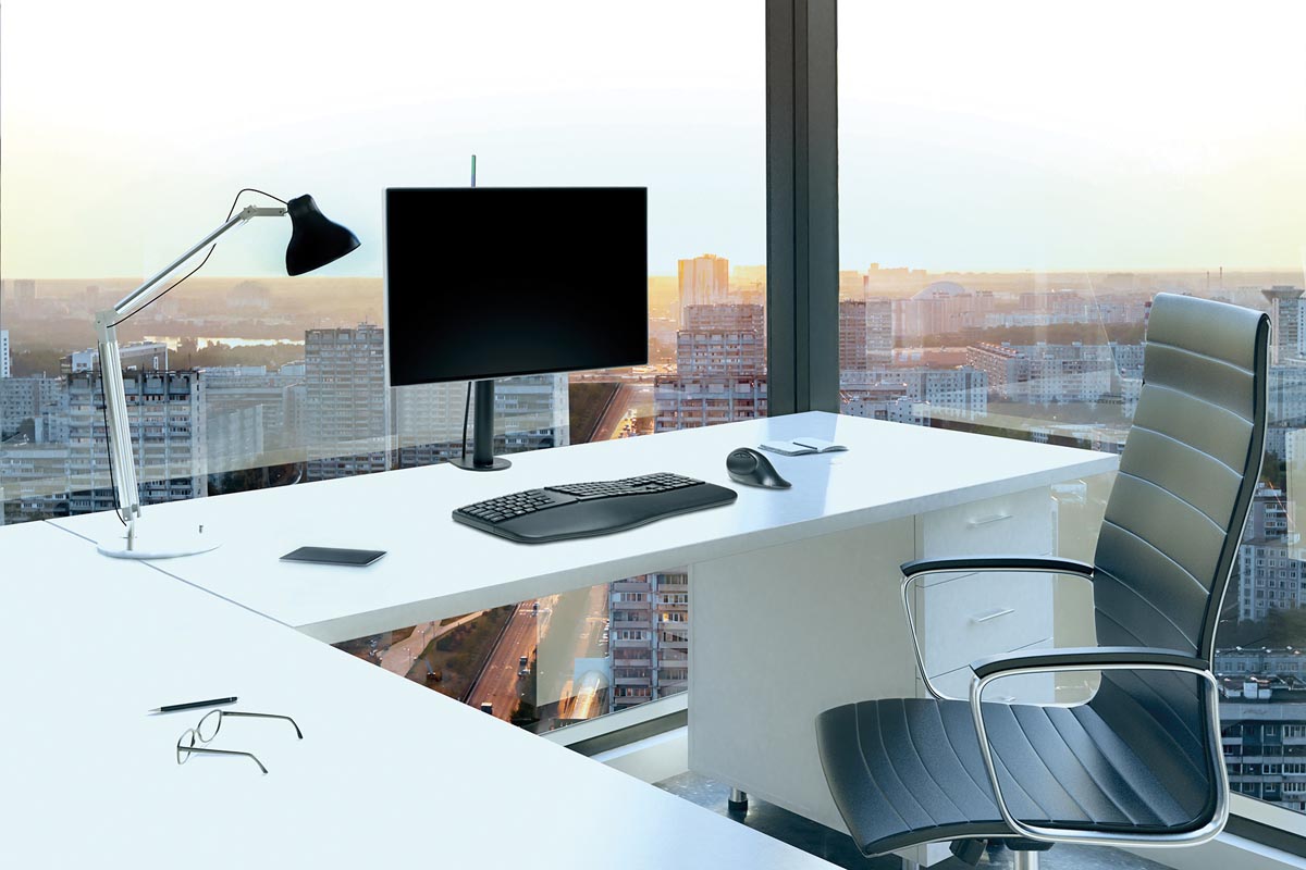 Kensington SmartFit monitorarm enkel zwart staal 620 mm lengte