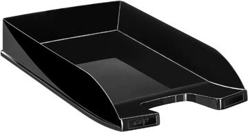 CEP First brievenbakje polystyreen zwart 25,5 x 35 x 6,5 cm voor A4