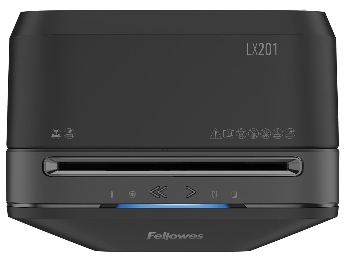 Fellowes Microshred papiervernietiger LX201, zwart