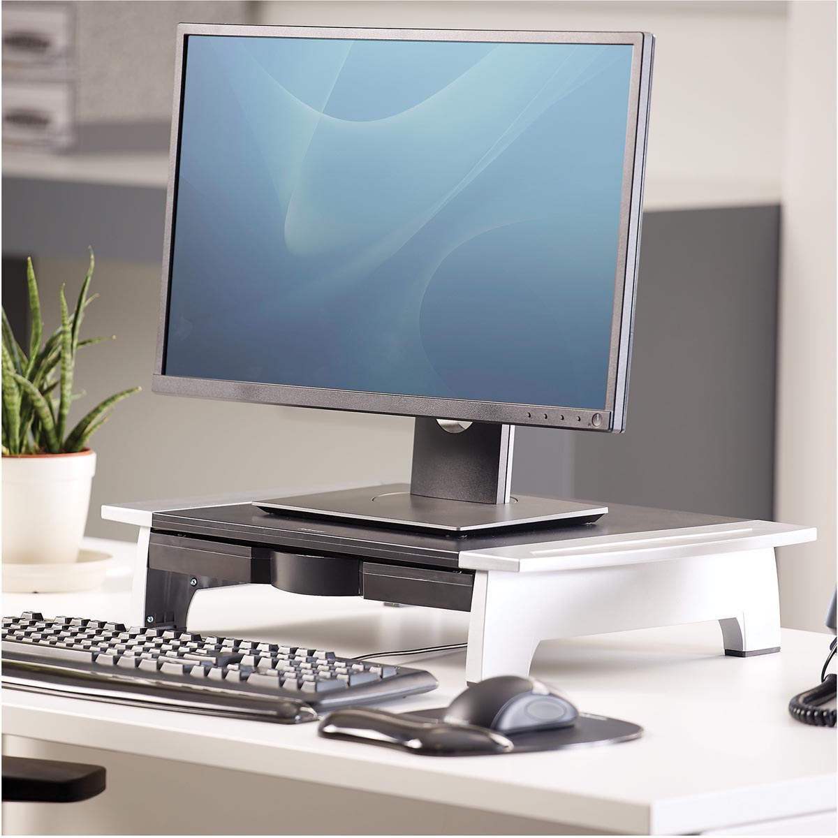 Fellowes Office Suites beeldschermhouder grijs 375x514x120 mm