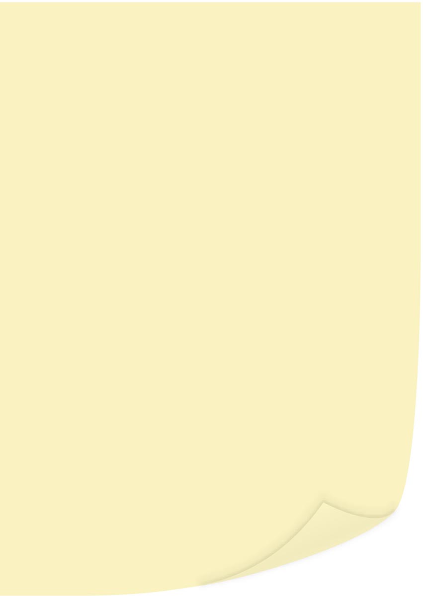 Q-CONNECT gekleurd kopieerpapier, A4, 80g, pak van 500 vel, lichtgeel