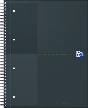 Oxford INTERNATIONAL Notebook Actie 30 jaar, 160 bladzijden, ft A4+, gelijnd, zwart