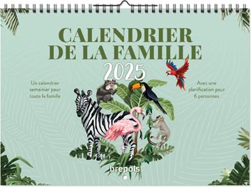 Brepols gezinskalender weekoverzicht, Franstalig, 2027