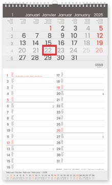 Maandkalender Memo-Manager, viertalig,  2027