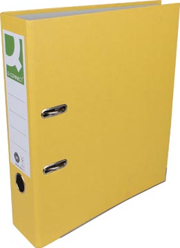 Q-CONNECT ordner ft A4 geel recycolor papier rug van 8 cm